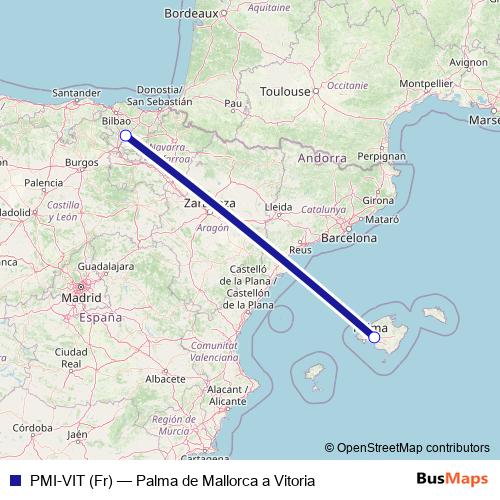 PMI-VIT (Fr) air Line Map