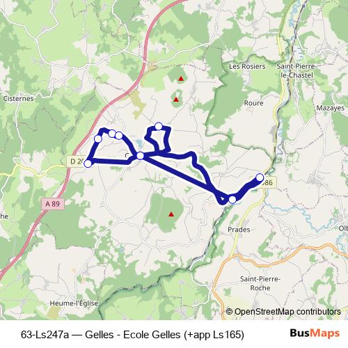 63-Ls247a bus Line Map