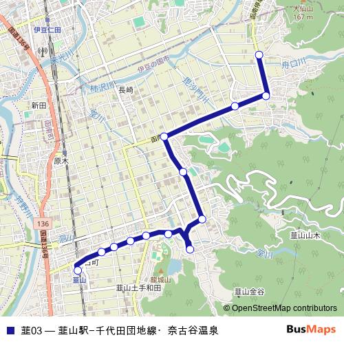 韮03 bus Line Map