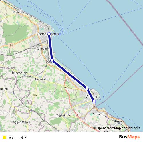 S7 rail Line Map