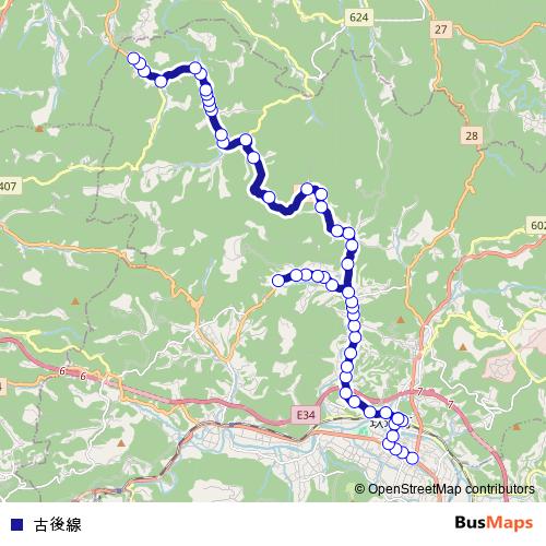 고고선 bus Line Map