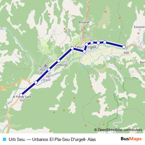 Urb Seu. bus Line Map