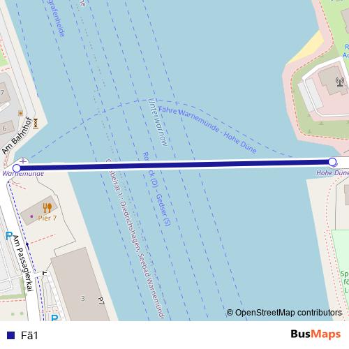 Fä1 ferry Line Map
