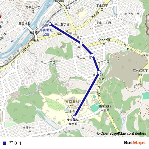 平０１ bus Line Map