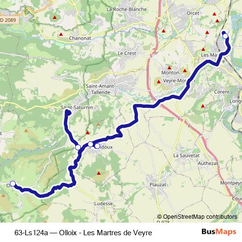 63-Ls124a bus Line Map