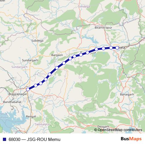 68030 rail Line Map