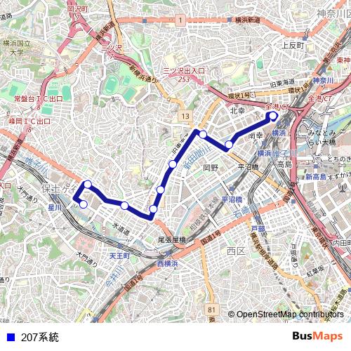 207系統 bus Line Map