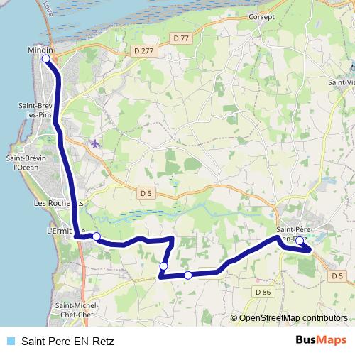Saint-Pere-EN-Retz bus Line Map