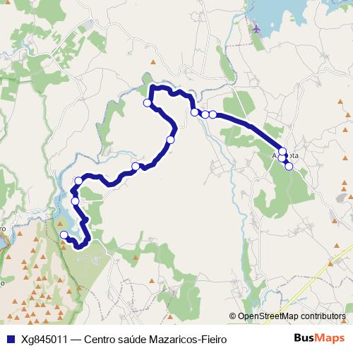 Xg845011 bus Line Map