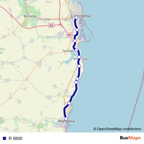 R 8800 rail Line Map