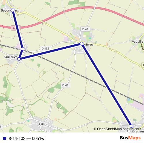 8-14-102 bus Line Map
