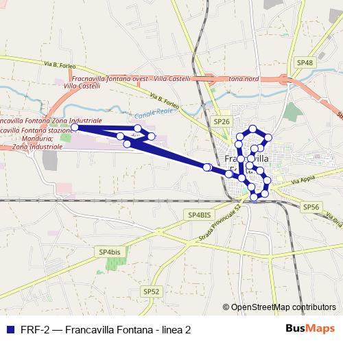 FRF-2 bus Line Map