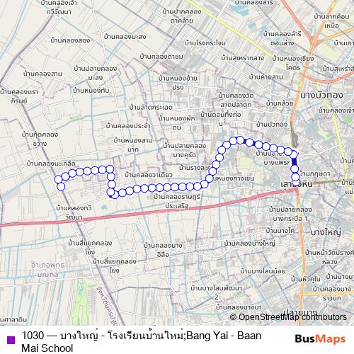1030 bus Line Map