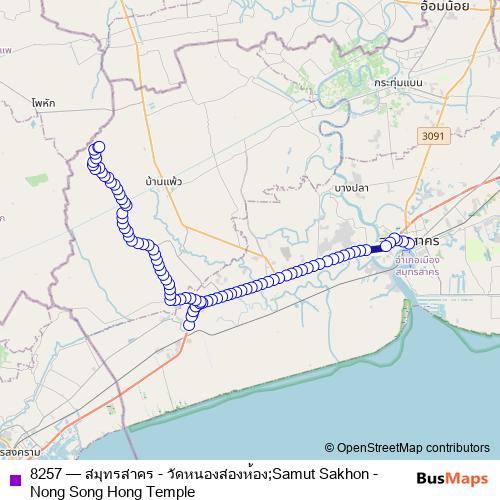8257 bus Line Map