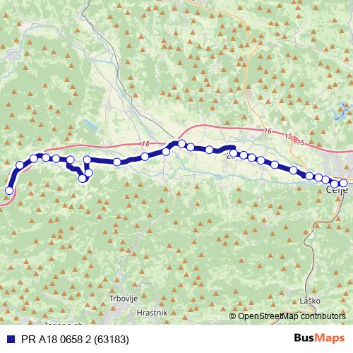 PR A18 0658 2 (63183) bus Line Map