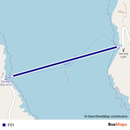 F01 ferry Line Map