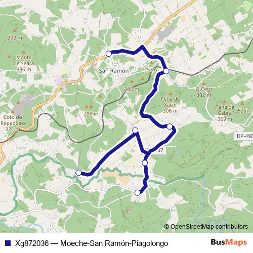 Xg872036 bus Line Map