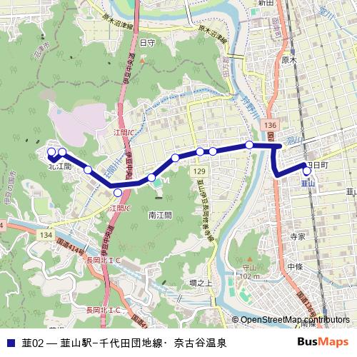 韮02 bus Line Map