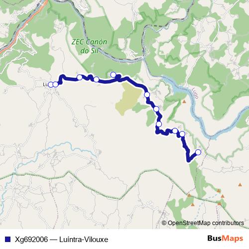 Xg692006 bus Line Map
