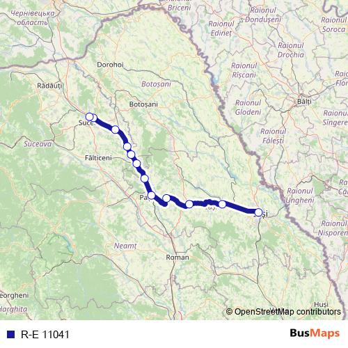R-E 11041 rail Line Map