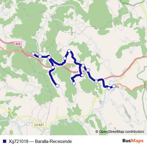 Xg721019 bus Line Map
