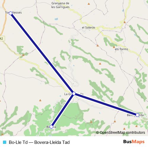 Bo-Lle Td bus Line Map