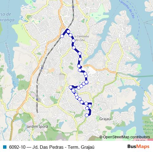6092-10 bus Line Map