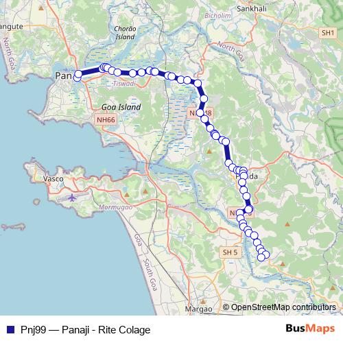 Pnj99 bus Line Map