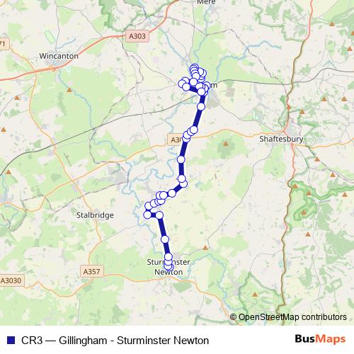 CR3 bus Line Map