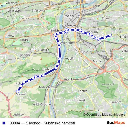 199004 tram Line Map