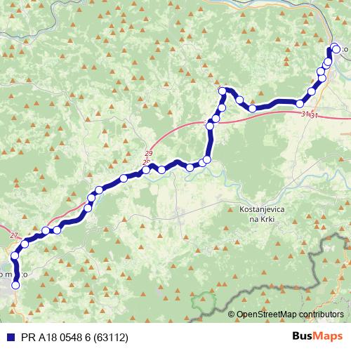PR A18 0548 6 (63112) bus Line Map