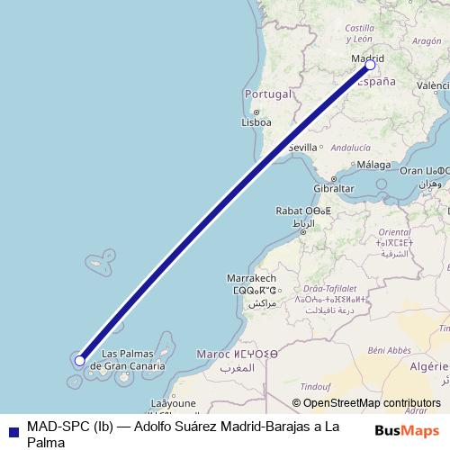 MAD-SPC (Ib) air Line Map