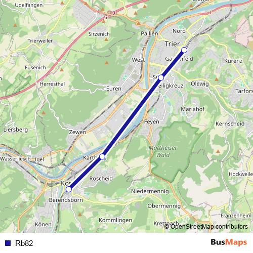 Rb82 rail Line Map