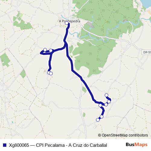 Xg800065 bus Line Map