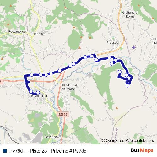 Pv78d bus Line Map