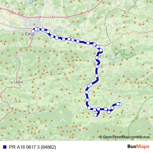 PR A18 0617 3 (64862) bus Line Map