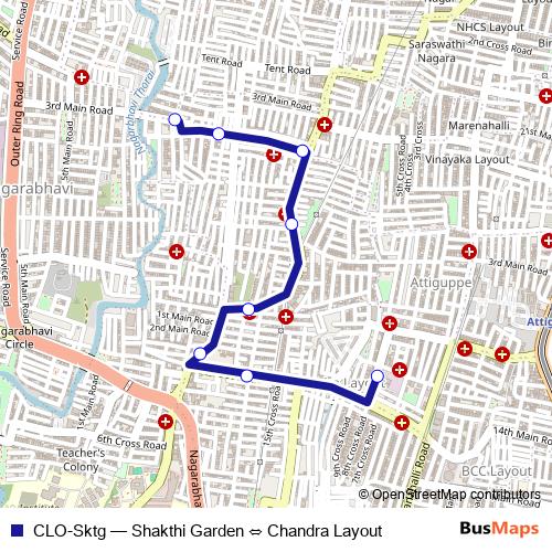 CLO-Sktg bus Line Map
