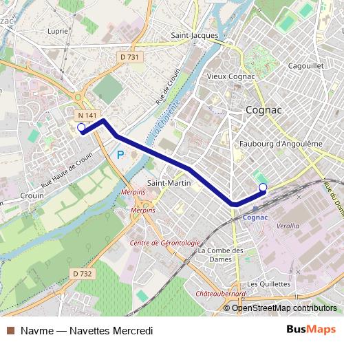 Navme bus Line Map