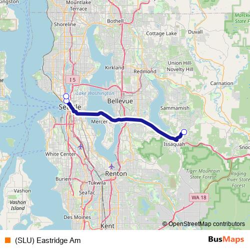 (SLU) Eastridge Am bus Line Map
