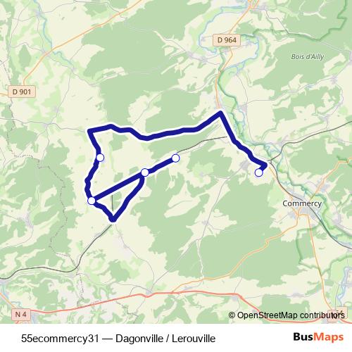 55ecommercy31 bus Line Map