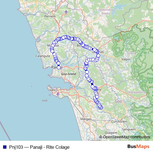 Pnj103 bus Line Map