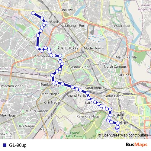 GL-90up bus Line Map