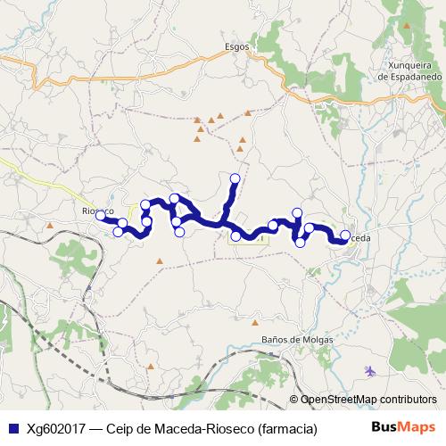 Xg602017 bus Line Map