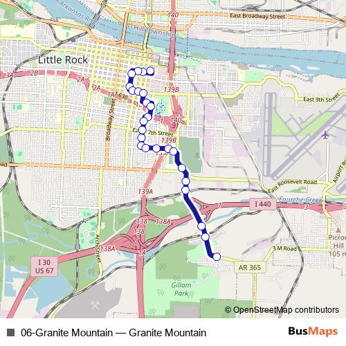 06-Granite Mountain bus Line Map