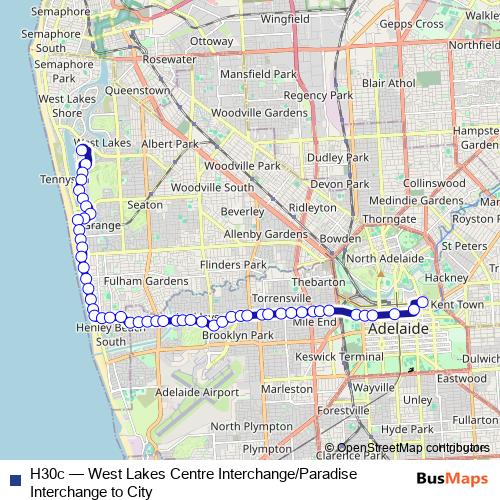 H30c bus Line Map
