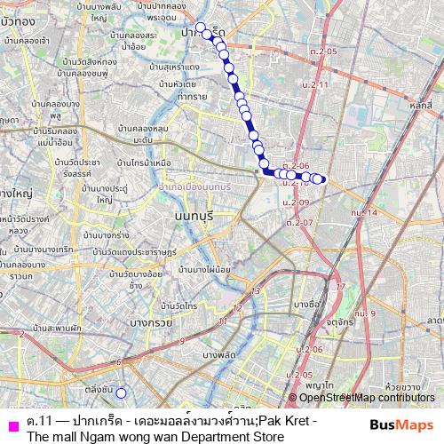 ต.11 bus Line Map