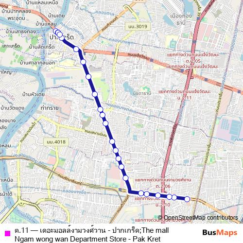 ต.11 bus Line Map