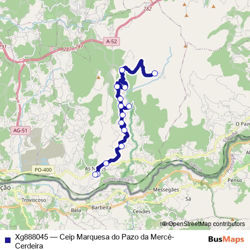 Xg888045 bus Line Map