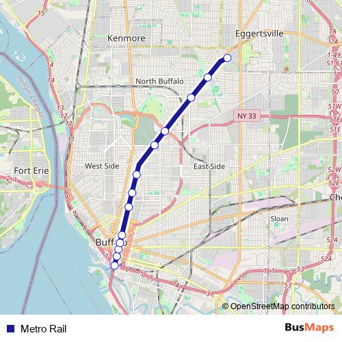 Metro Rail tram Line Map