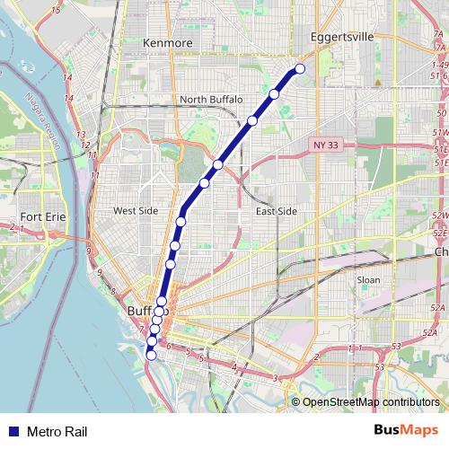 Metro Rail tram Line Map